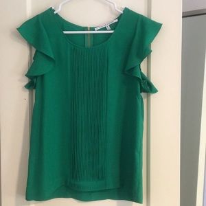Collective Concept emerald green blouse.